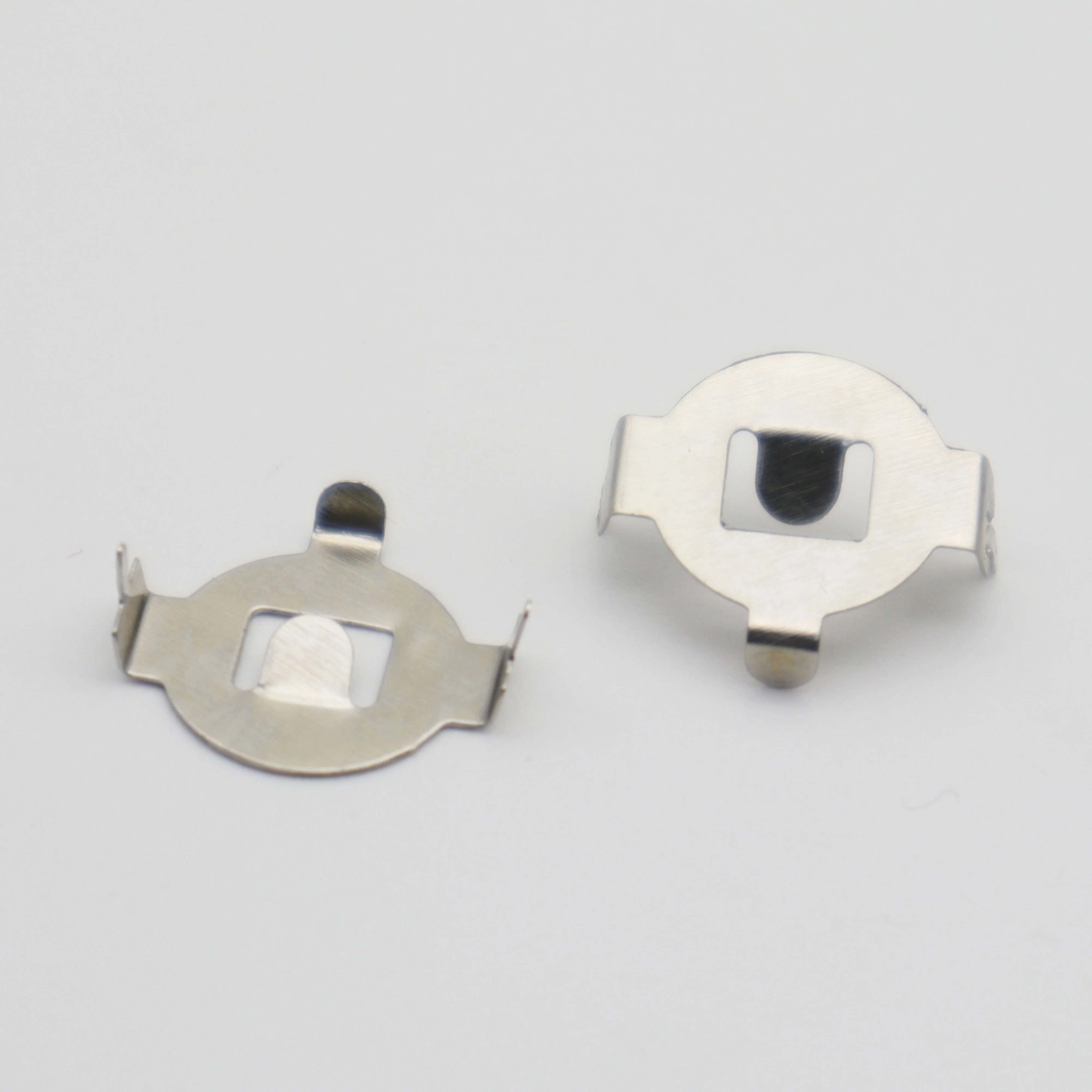 1220 Coin Battery Cell Contact Clip Holder Phosphor Bronze Metal With Nickel Plating DIP/SMT