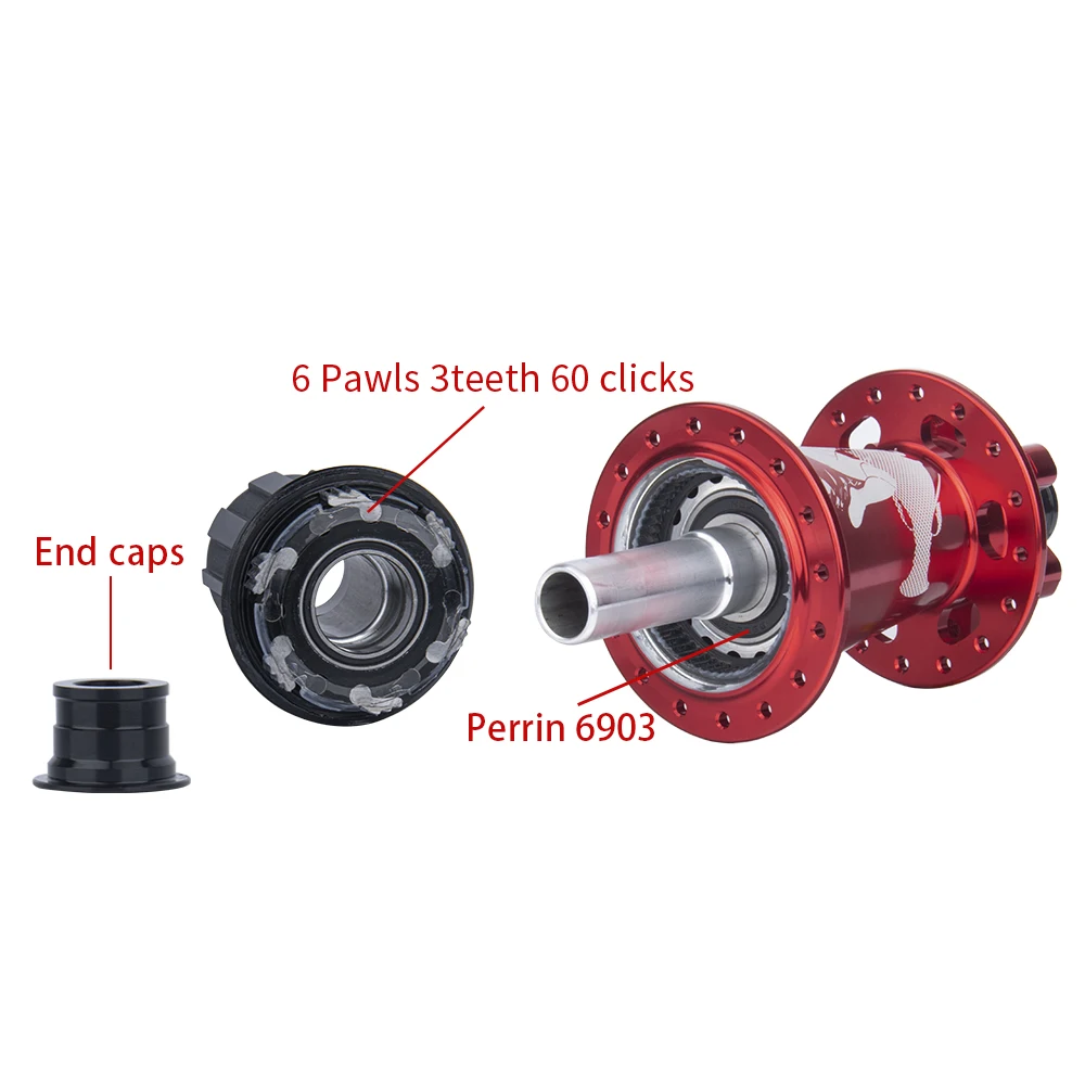 Bolany MTB Boost Cube втулки 6 Pawls горный велосипед катание XD/HG/MS концентратор NBK 32 отверстия 120 звук через велосипедный подшипник 110x15 148x12
