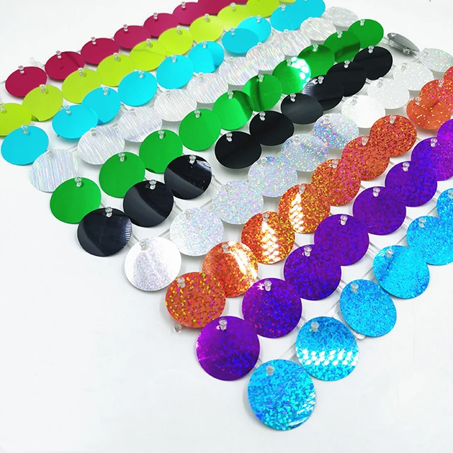 Iridescence transparent back emerald mirror sequins glitter wall trim