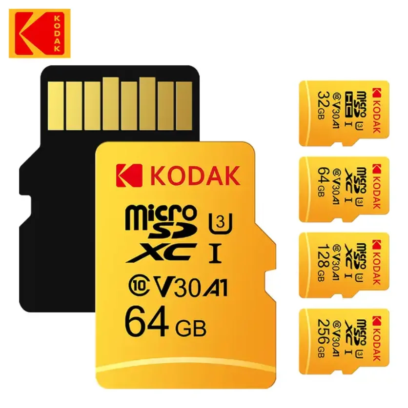 Wholesale KODAK Memory SD Card  32G 64G 128G 256G 512GB V30 U3 A1 UHS-3 micro High Speed SD Memory cards