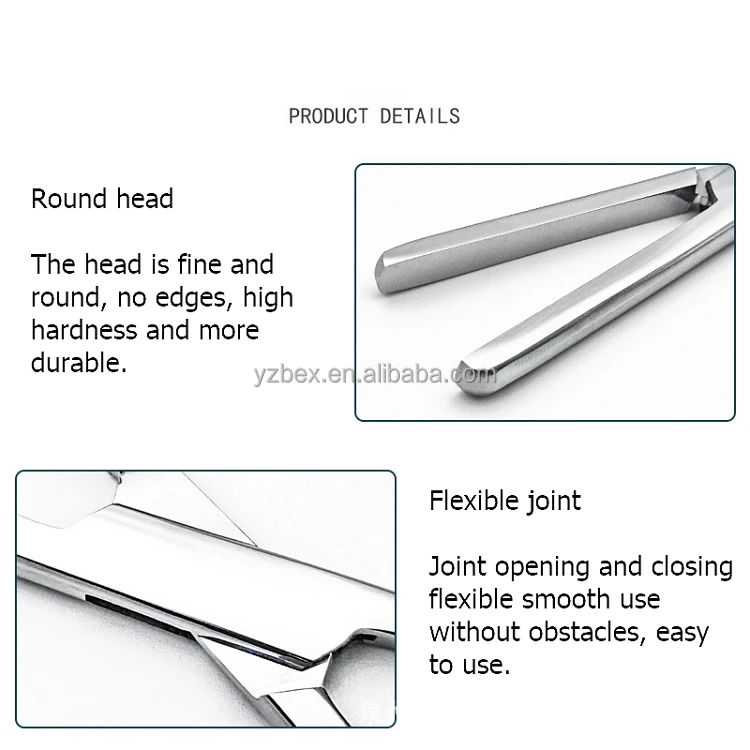 Factory wholesale medical  tube pliers Infusion tube holding forceps   instruments forceps tubing clamp Leather tube forceps