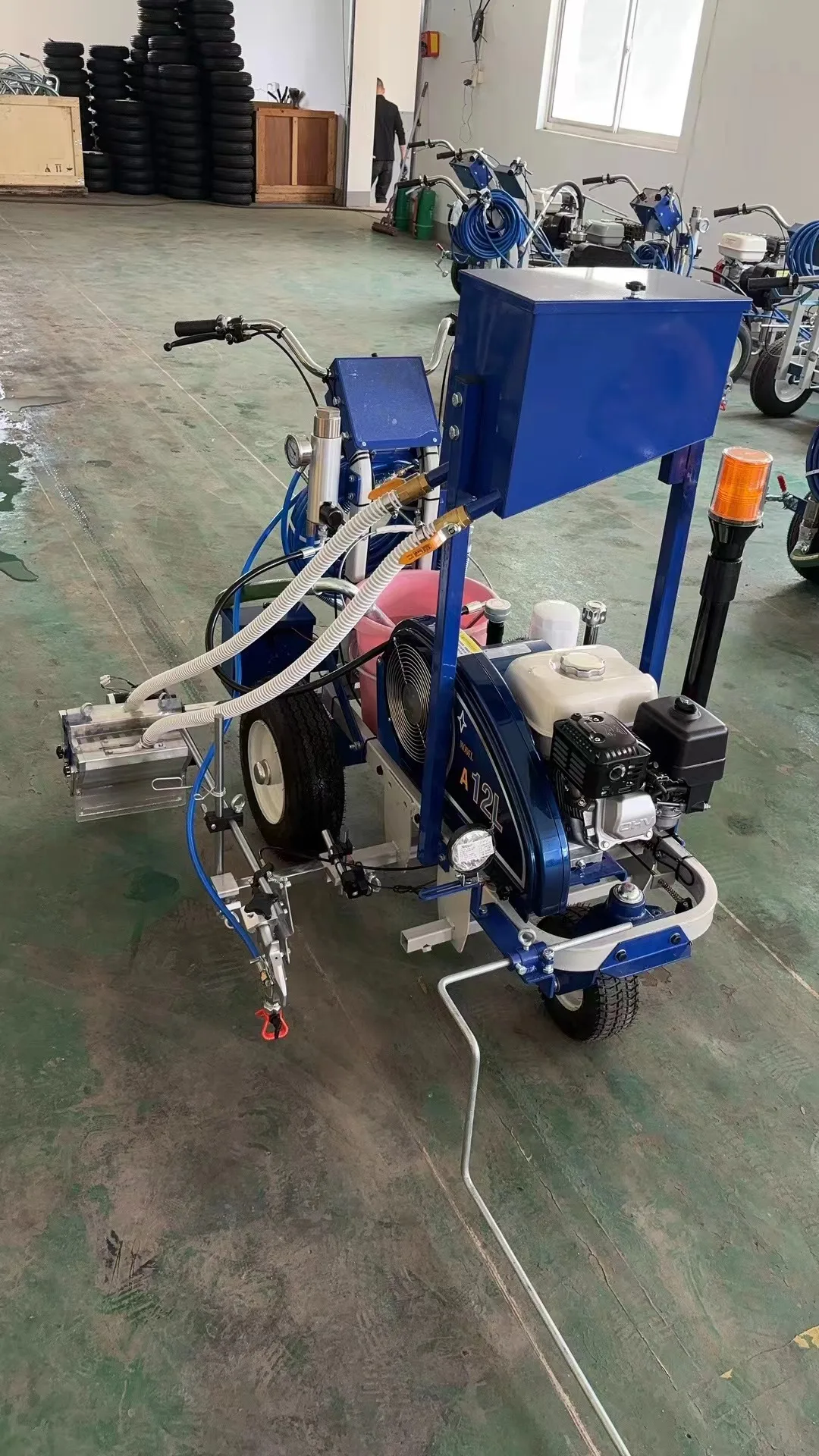 Pavement marking and maintenance contractors traffic signs printing cold spray paint road line machine