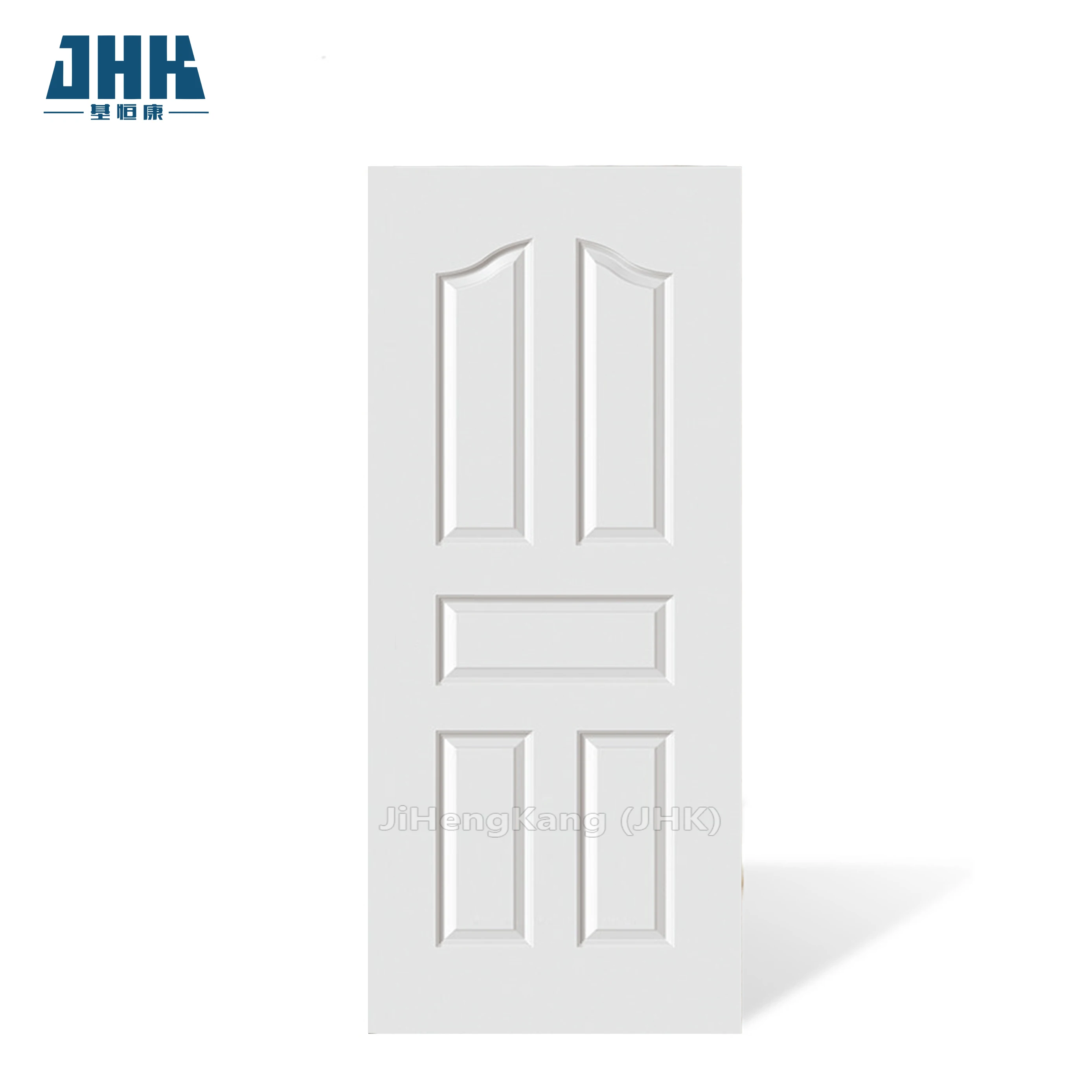JHK-005 белая грунтовка Гладкая деревянная распашная дверь многоцелевая Дверная панель белые грунтованные дверные панели для продажи хорошее качество