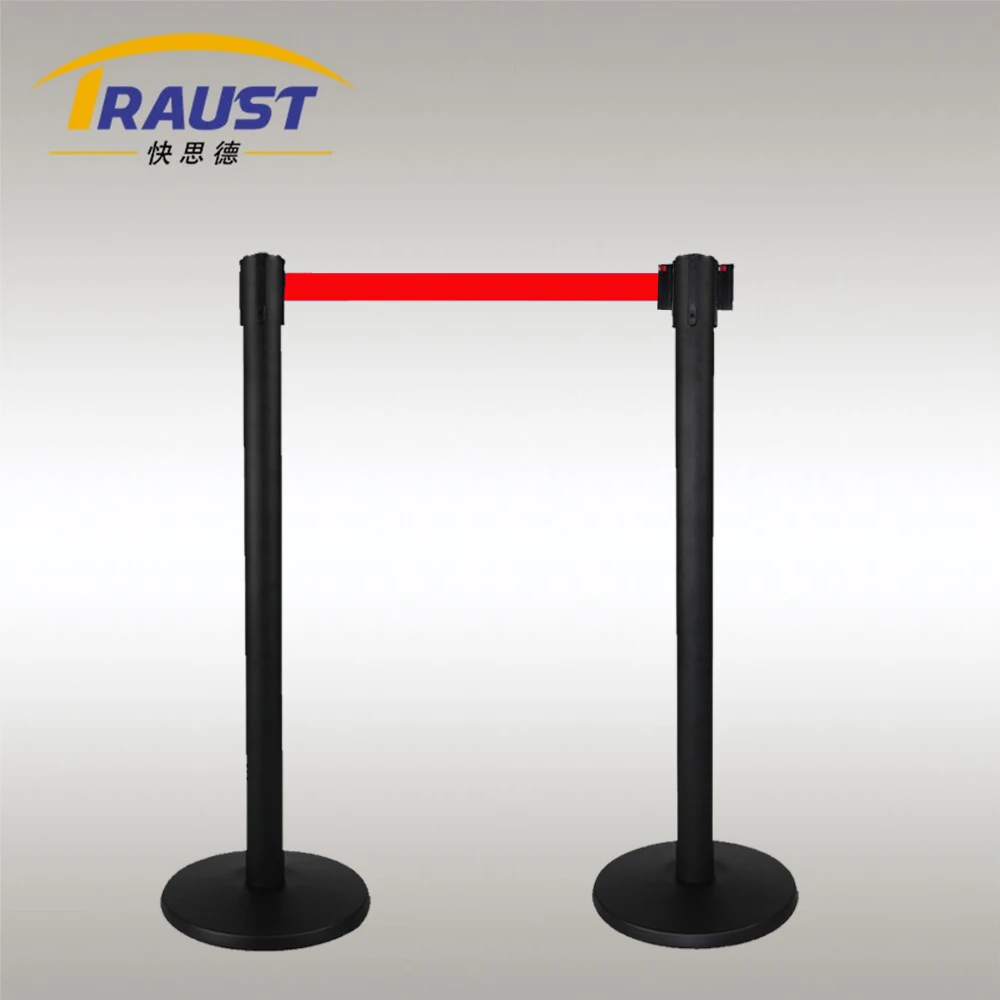 Museum station theater custom line stainless steel q manager queue stand barrier post stanchions rope product for sale