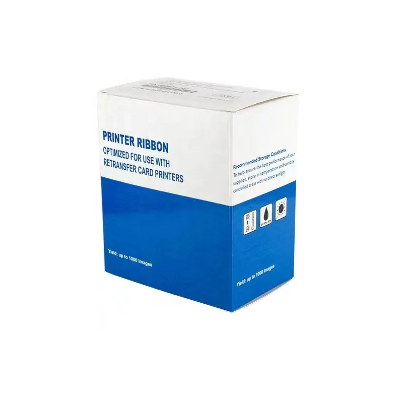 compatible Datacard 568971 001 YMCK Color Ribbon and 568971 103 Retransfer Film work on SR200 SR300 RP90 RP90