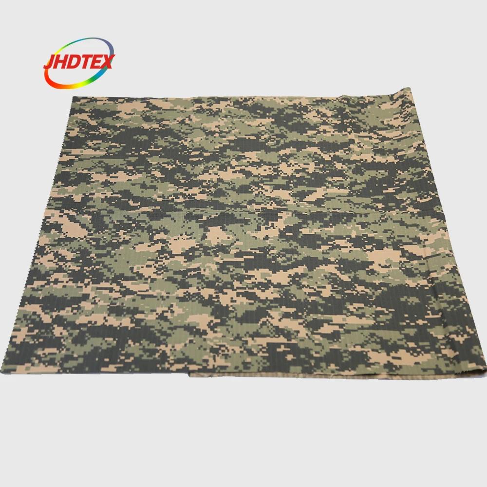 JHDTEX wholesale black desert hunting real tree ripstop digital waterproof camo fabric textile for uniforms