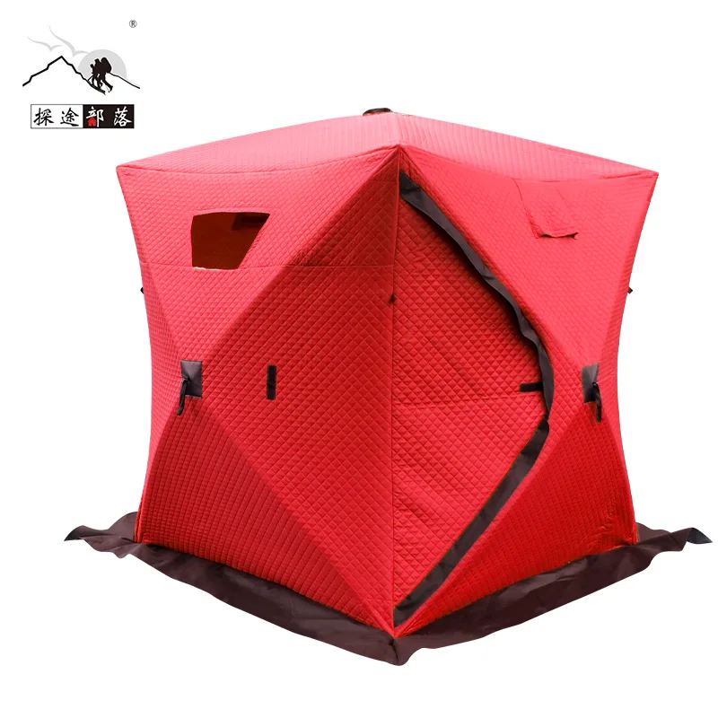 factory outlet insulated winter ice tent cube for camping fishing and hiking