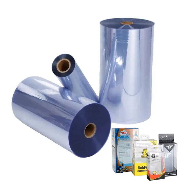 PVC plastic roll food grade pvc sheet rigid clear pvc film roll for folding box