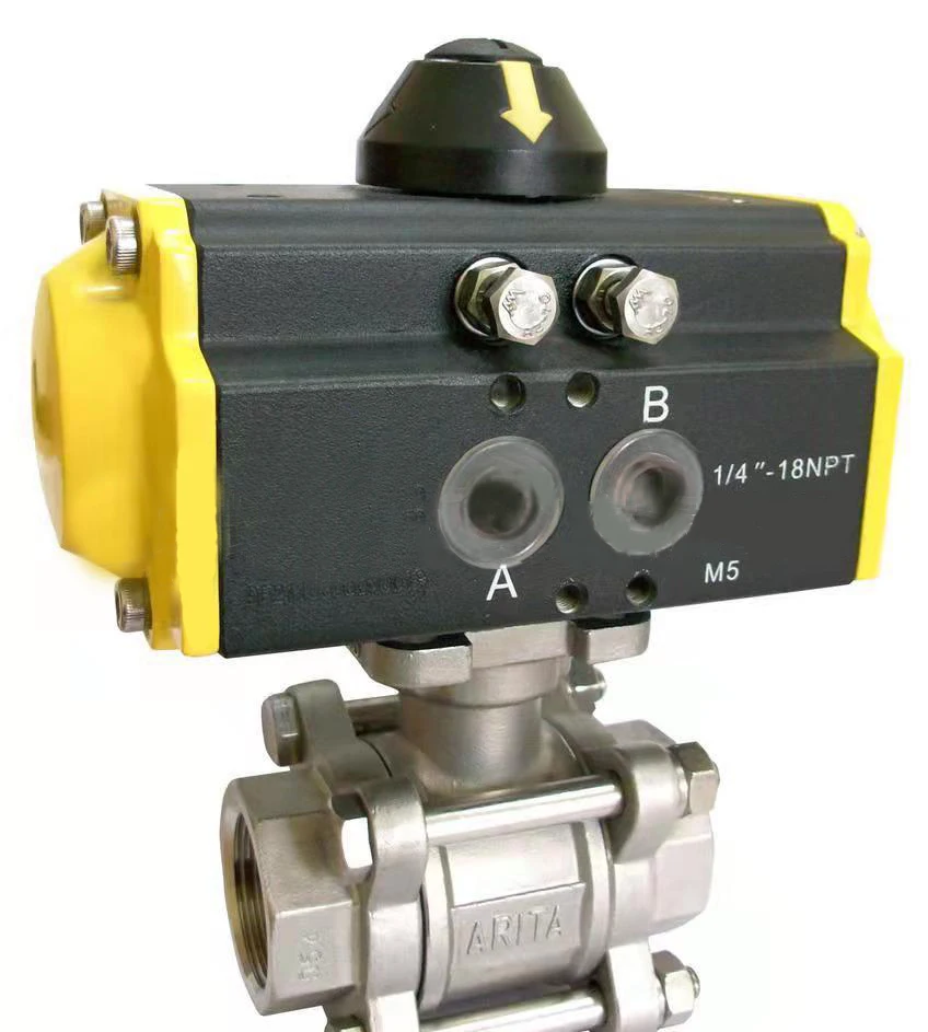 High Quality Chinese Manufactured Q611F-16P DN15-DN100 Pneumatic Two-Piece Ball Valve OEM Customizable for General Applications