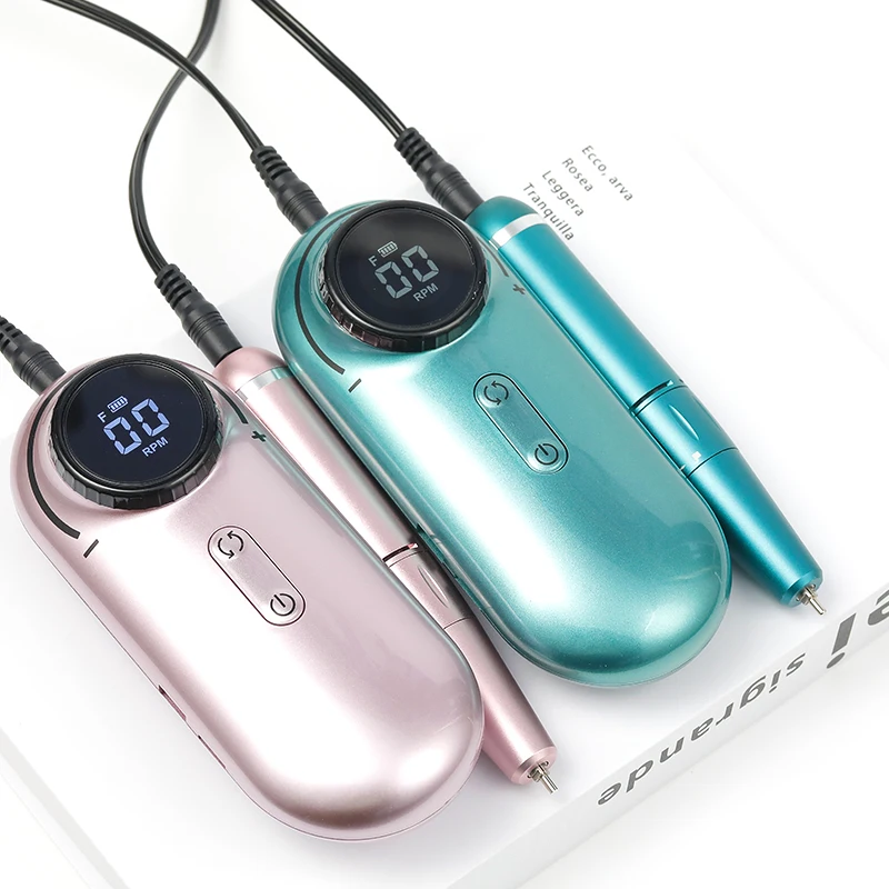 New Arrival UV301 Household Salon Manicure Pedicure Polisher Nail Machine Set 30000rpm Pink Electric Nail Drill Polisher