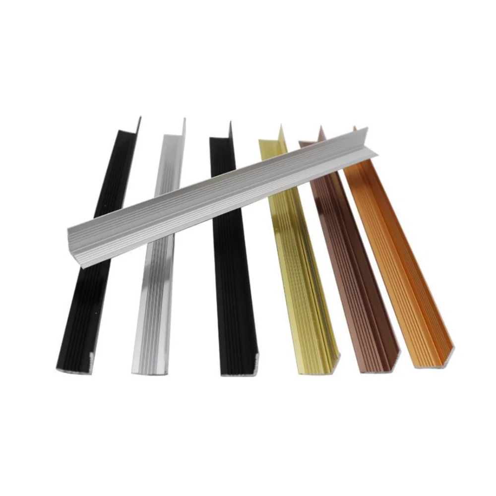 Wholesale Anodized Black Aluminum Angle Protector L Shape Trimming Tile