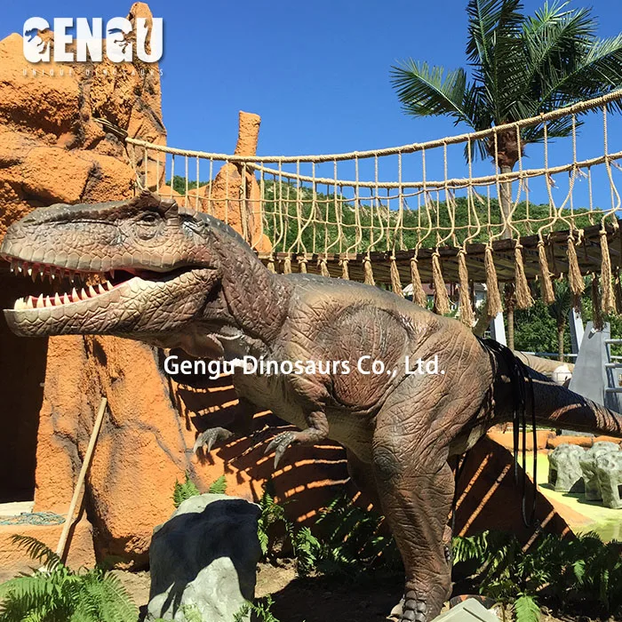 Amusement park simulation dinosaurs t rex cartoons