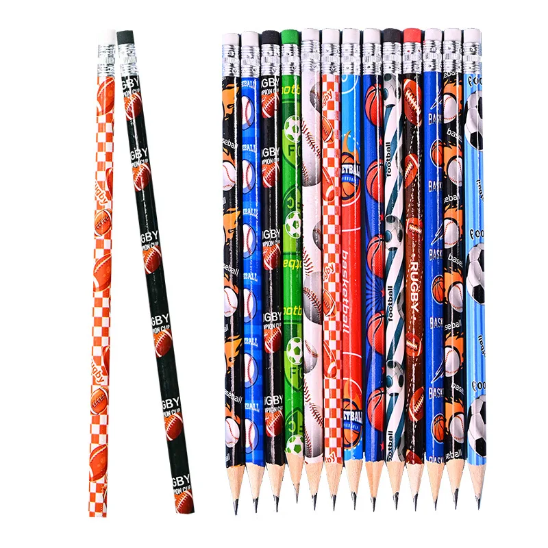 Custom cheap low price wood stationery gift standard pencil set with logo school pencils for children