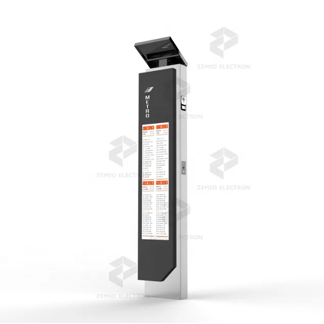 Solar power low consumption digital signage and displays outdoor bus stop digital signage