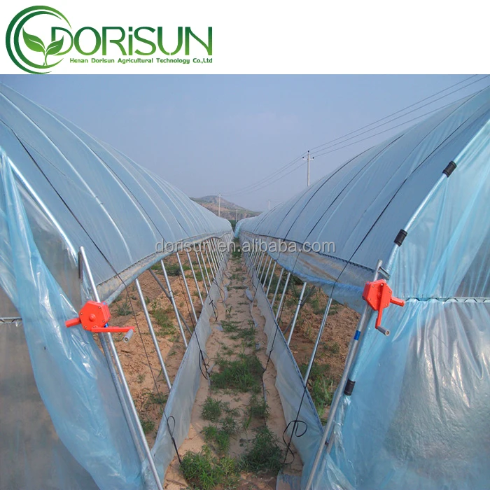 Hot single-span poly tunnel winter resistant inside sun shading greenhouse agricultural mist blower sprayer green house