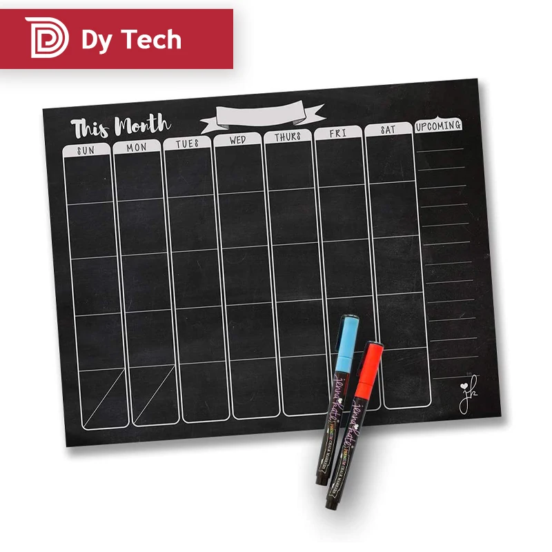 Magnetic dry erase refrigerator calendar monthly planner schedule board 18 x 14 inches with 3 magnetic markers and 1 eraser