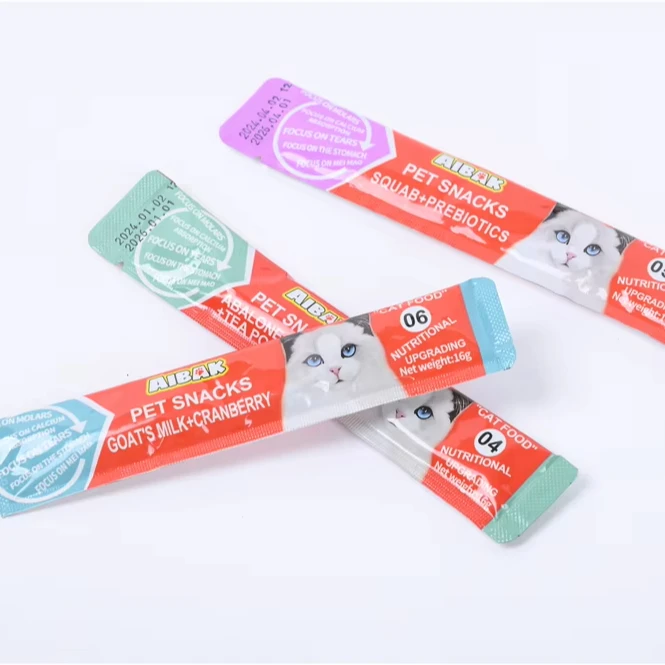New Hot Product Pet food fresh packaging cat nutrition strips cat wet food cat soft canned food