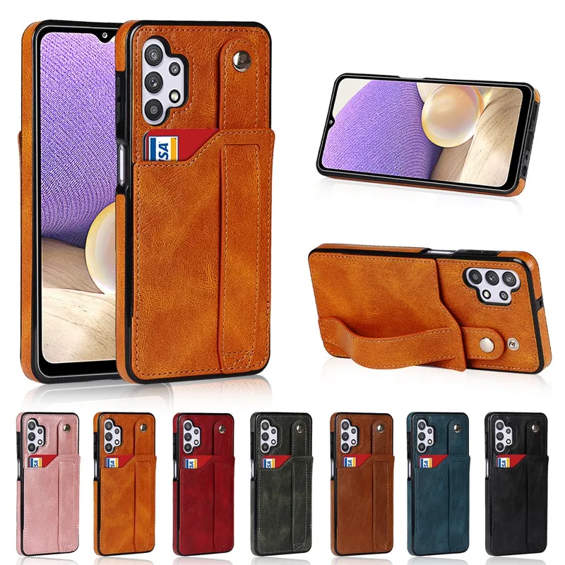 Wallet Luxury Phone Case for Samsung Galaxy A52 A32 A72 A82 A22 S21 S20 Plus Note 20 Ultra S21 FE 5G PU Leather Card Holder