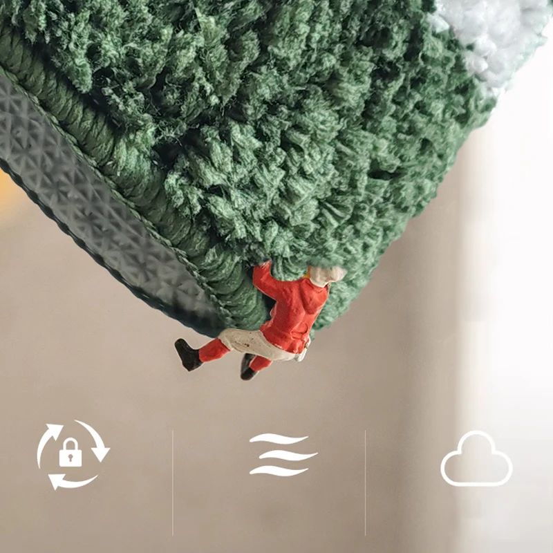 Hot Style Cartoon Red Smile Mushroom Fluffy Water Absorbent Bath Mat Non Slip Shaped Tufted Door Mats for Livingroom Kidsroom