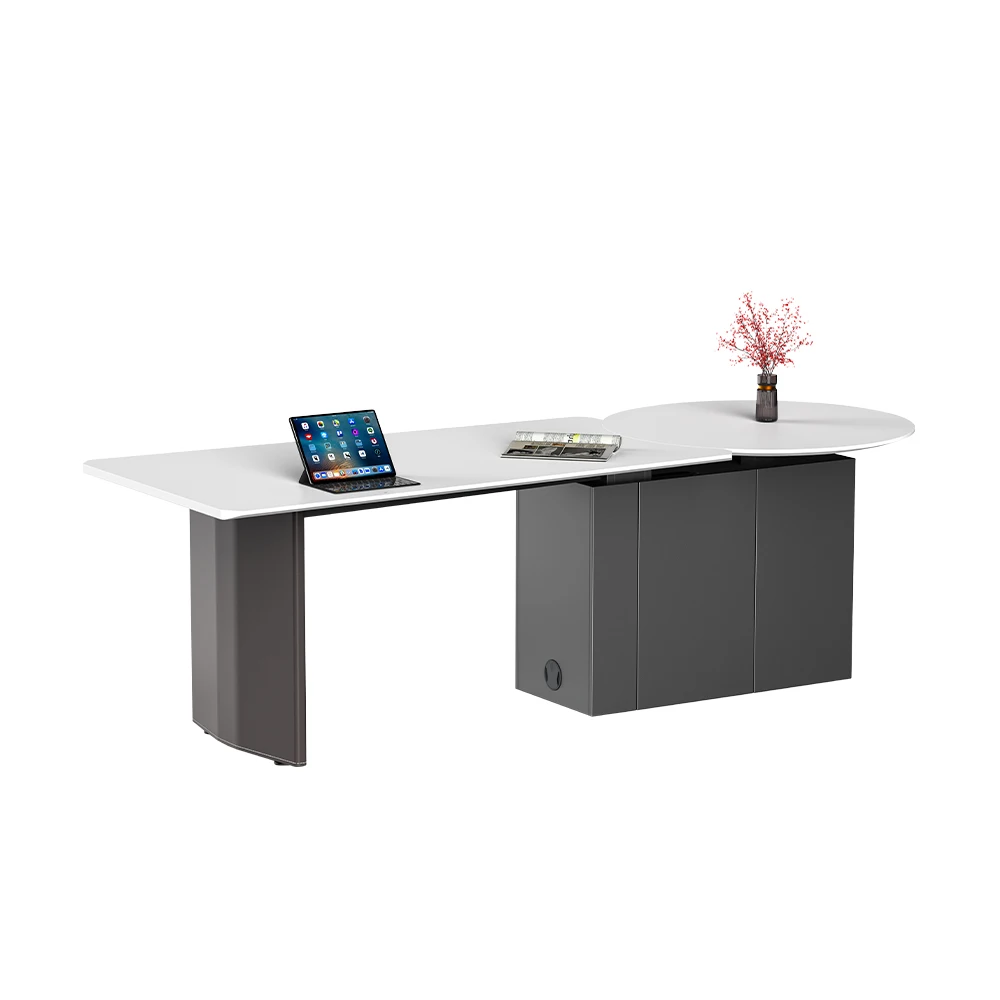 Уникальный дизайн, современный офисный стол высокого класса, многофункциональная Коммерческая офисная мебель, регулируемая высота стола