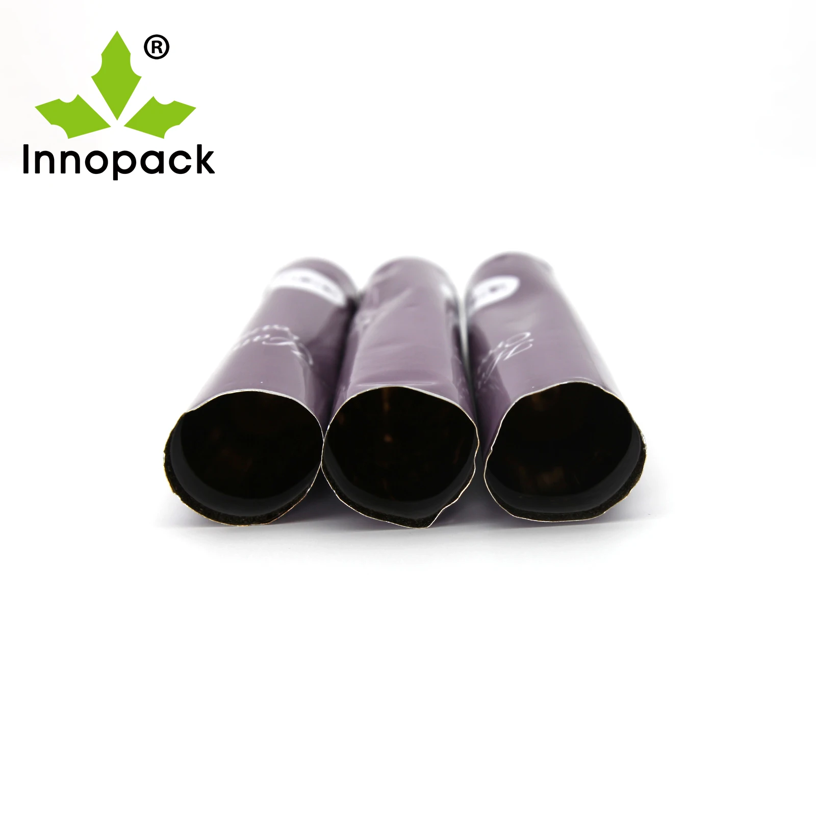 Empty Aluminum plastic tube with soft silica rubber gel spatula tip for face-mark squeeze tube packaging