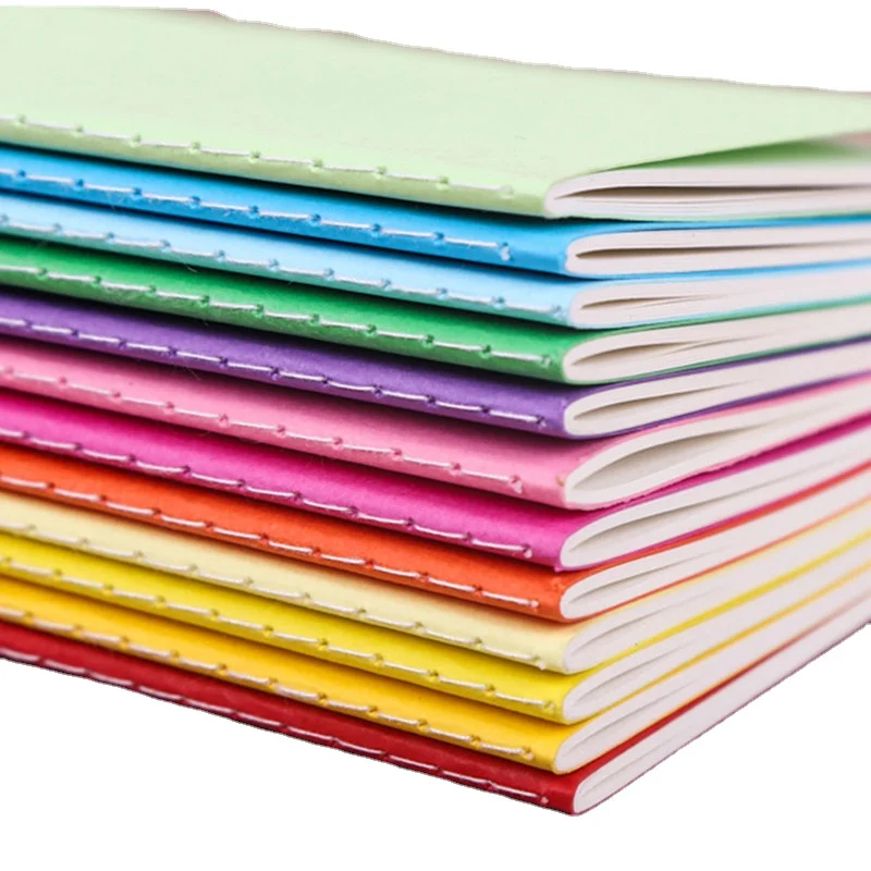 wholesale in stock 24 sheets Kraft Paper Notebook Exercise Notebook  for Office School Students minimalist colored notebook