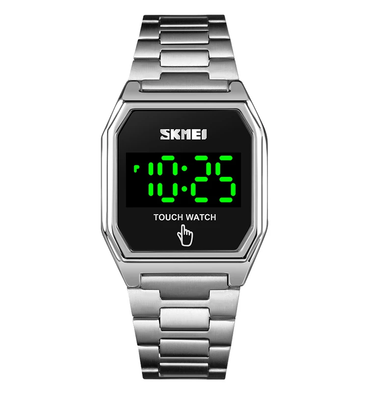  Skmei 1679 оптовая продажа новый дизайн сенсорный экран унисекс светодиодные цифровые часы квадратный браслет из нержавеющей стали мужские