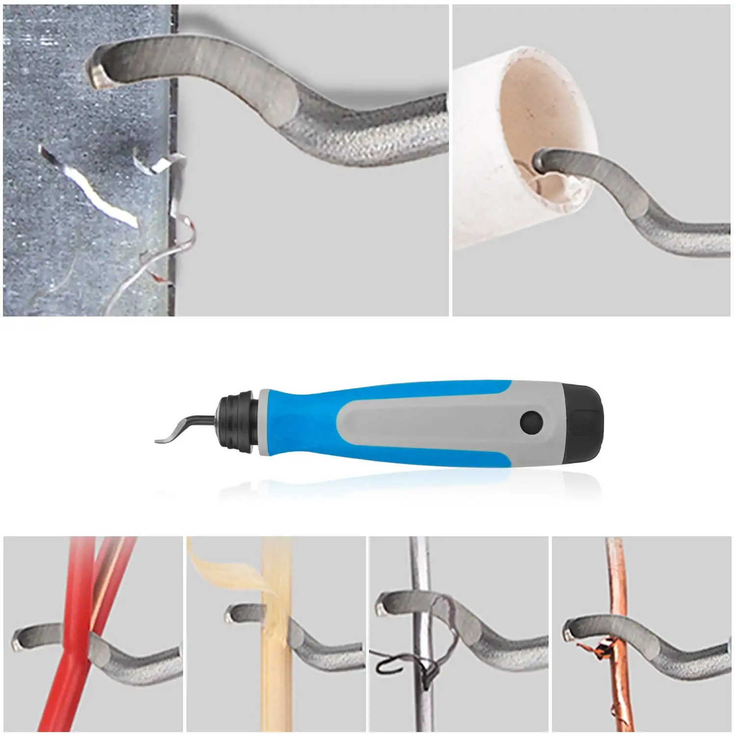 Heavy Duty Deburr Tool 10 S10 blades Tooling Long Reach Extendable Neck  Countersink Reamer Assorted High-Speed Steel Burr