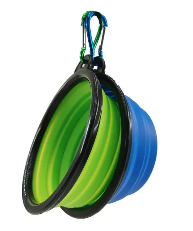 Дорожная миска для прогулок и собак, силиконовая миска для кормления домашних животных, новый дизайн