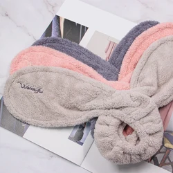 Custom Sweet Lovely Elastic Rabbit Ear Women Girls Face Washing Headbands Headwrap Makeup Hairband