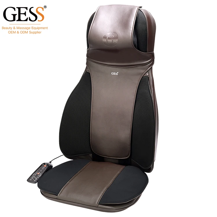 Electric Portable Heating Vibrating Back Massager Chair In Cushion Car Home Office Lumbar Neck Mattress Pain Relief