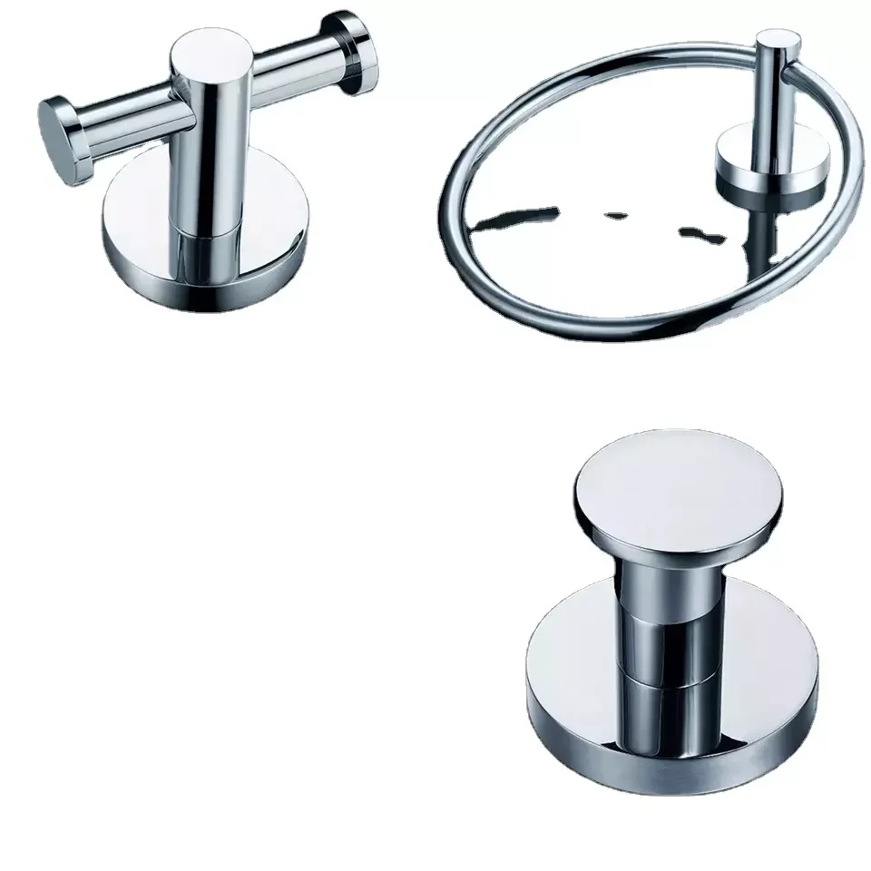 Bathroom double clothes hook stainless steel wall hanging single hook coat hook kitchen and bathroom hardware pendant