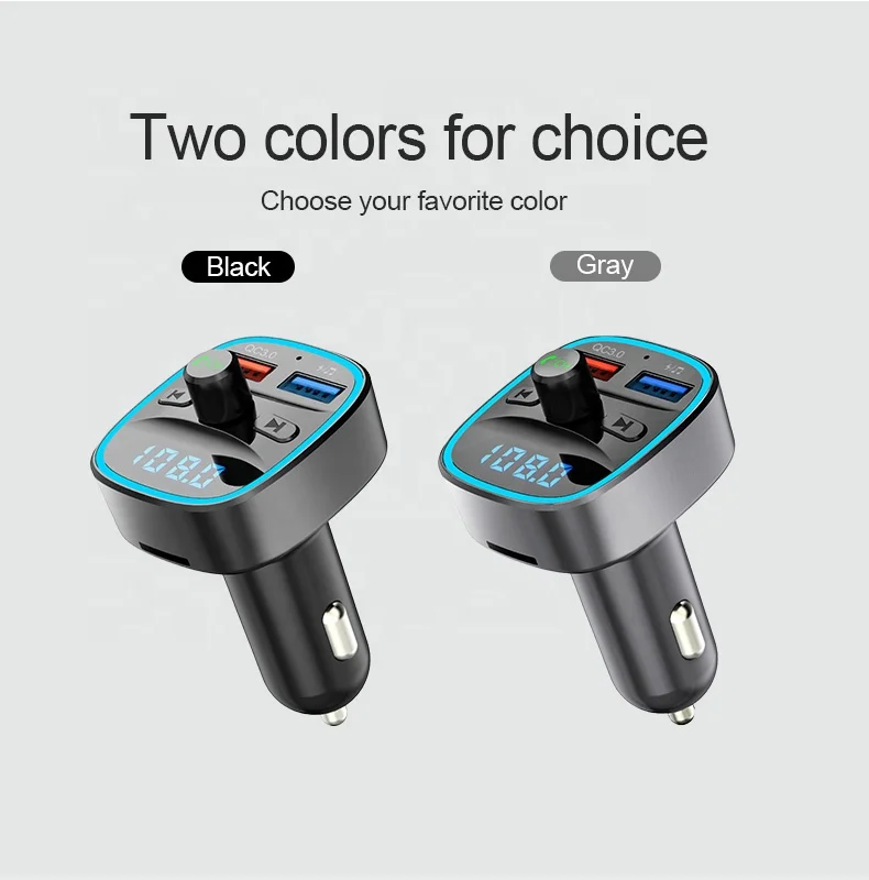 7 видов цветов свет QC3.0 Bluetooth FM передатчик для автомобильного Автомобильный креплением вспышки sрeedlite зарядки автомобильным зарядным устройством MP3 плеер громкой связи