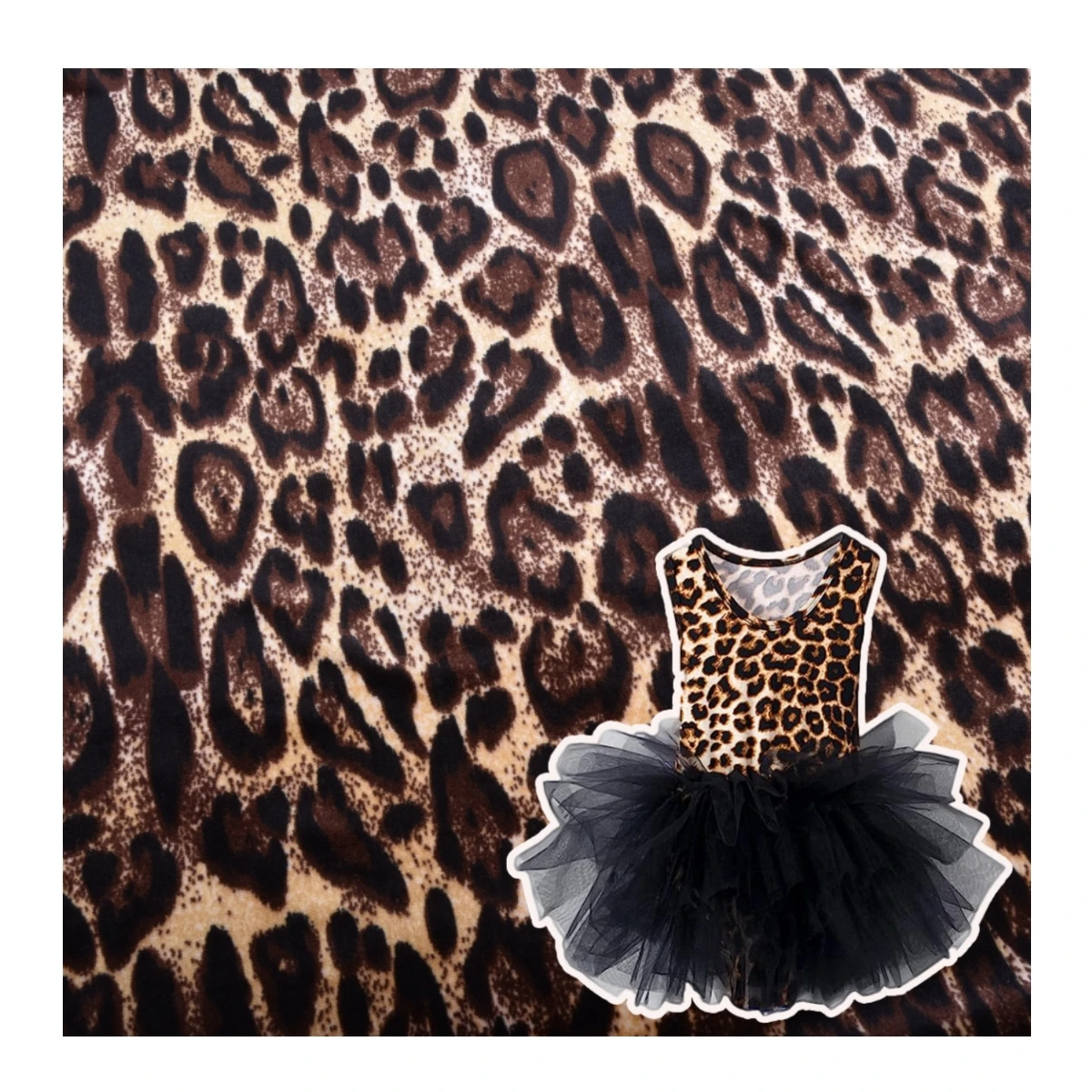 high quality 4 way elastic polyester spandex korea velvet leopard print velvet fabric for dresses