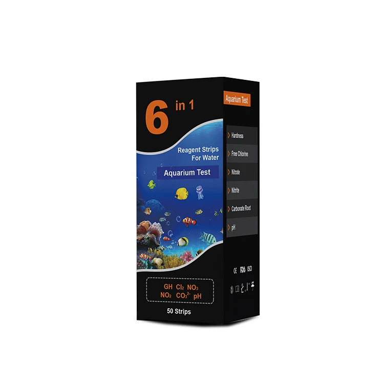 Новый продукт и популярным на Amazon 6 способ аквариумной воды тест-полоска плавательный бассейн спа хлора тест-полоска для питьевой воды тест-комплект