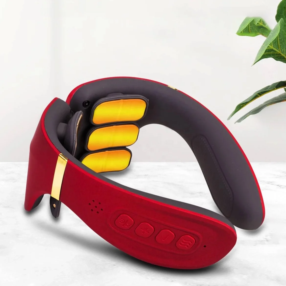 innovative products 2022 Electric Neck back and shoulder Massager with 12 Modes Wireless 3D Travel Neck Massage Equipment