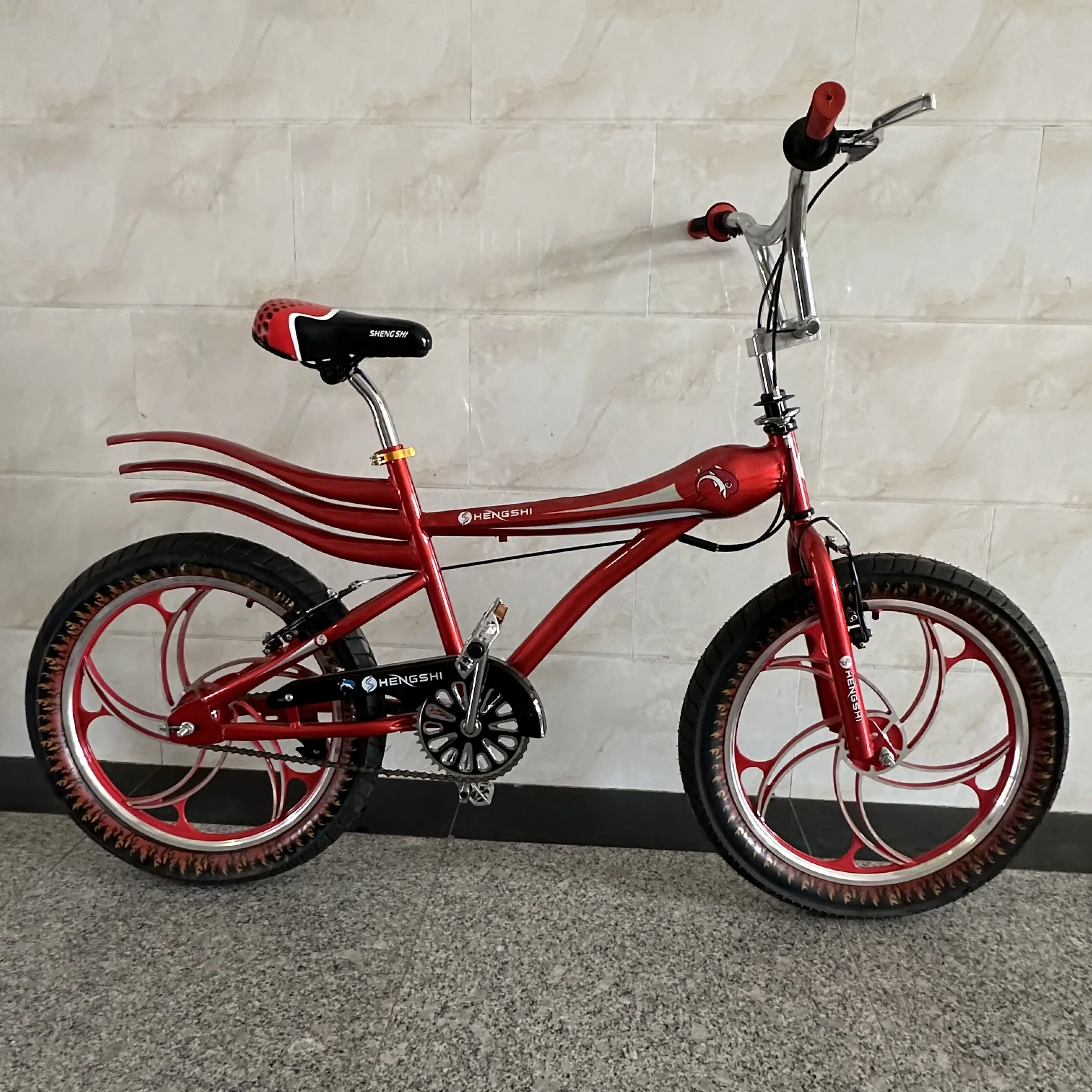 Coaster Brake BMX Bike Cheap Price 20 Double V with 4 Pegs Steel Customized Aluminum Alloy Bicycle Rim 20