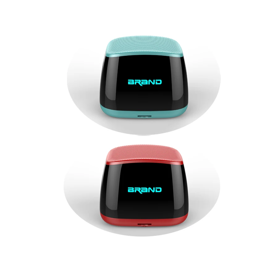  Усилитель для активных телефонов TWS Беспроводная Милая Колонка Bluetooth 5 0 3 Вт аккумулятор 1200 мА с большой светодиодной