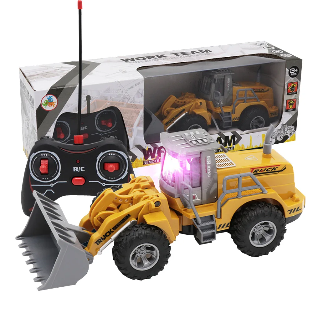 Высококачественные 4-канальные дистанционные сельскохозяйственные игрушечные транспортные средства rc экскаватор грузовик игрушка