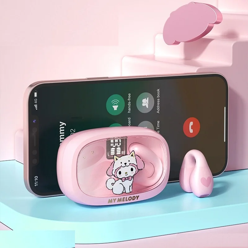 Sanrioed Sanrioo Bluetooth наушники Sanrioes беспроводная гарнитура Cinnamorolls спортивные шумоподавление с сенсорным управлением игровые
