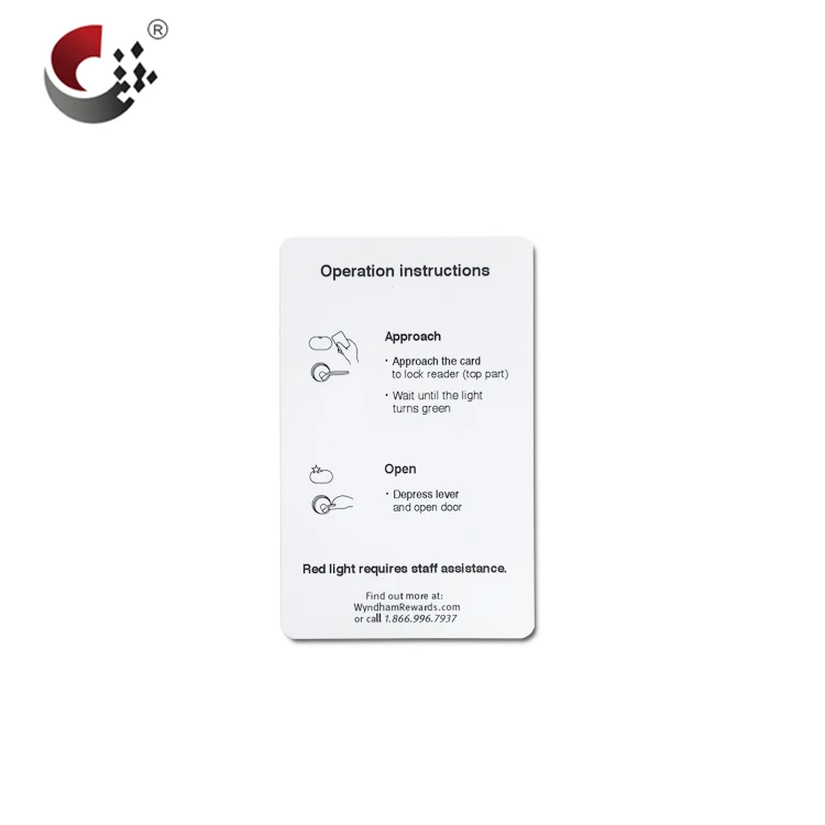 High Security Hotel Door Lock Passive Rfid Card 13.56mhz  Classic 4k Onity Rfid Key Card