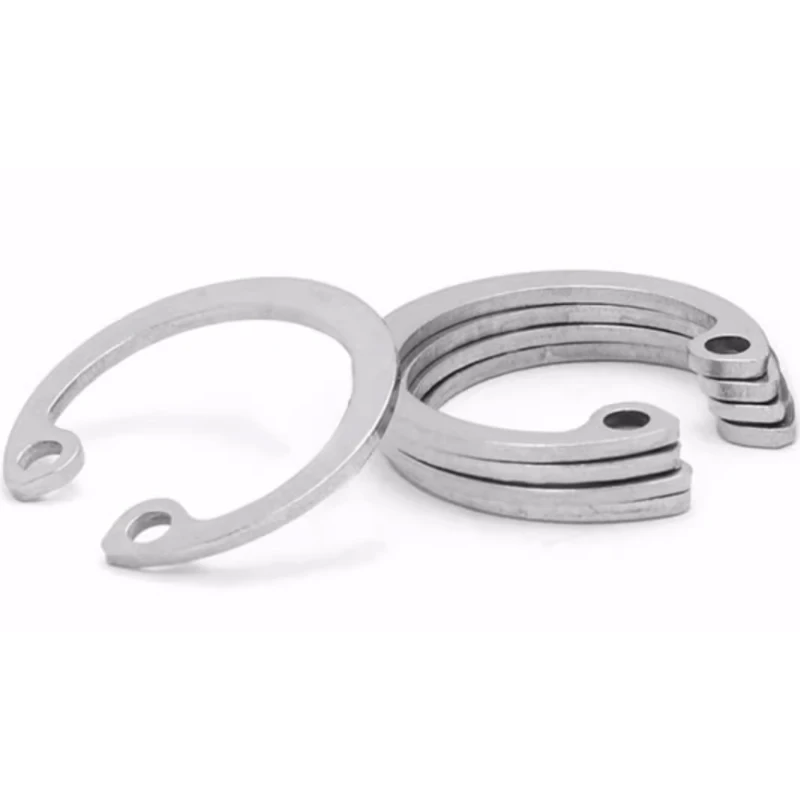 18-8 Stainless Steel INOX SS SUS 304 316 316L A2 A4 70 80 E Clip Retaining Ring For Bores For Shafts DIN471 DIN472 DIN6799