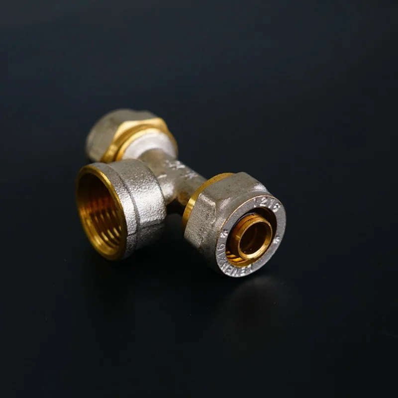 PEX Pipe Fitting Multilayer Wall Female brass material elbow PEX AL PEX  pipe fittings 20mm 25mm 32mm