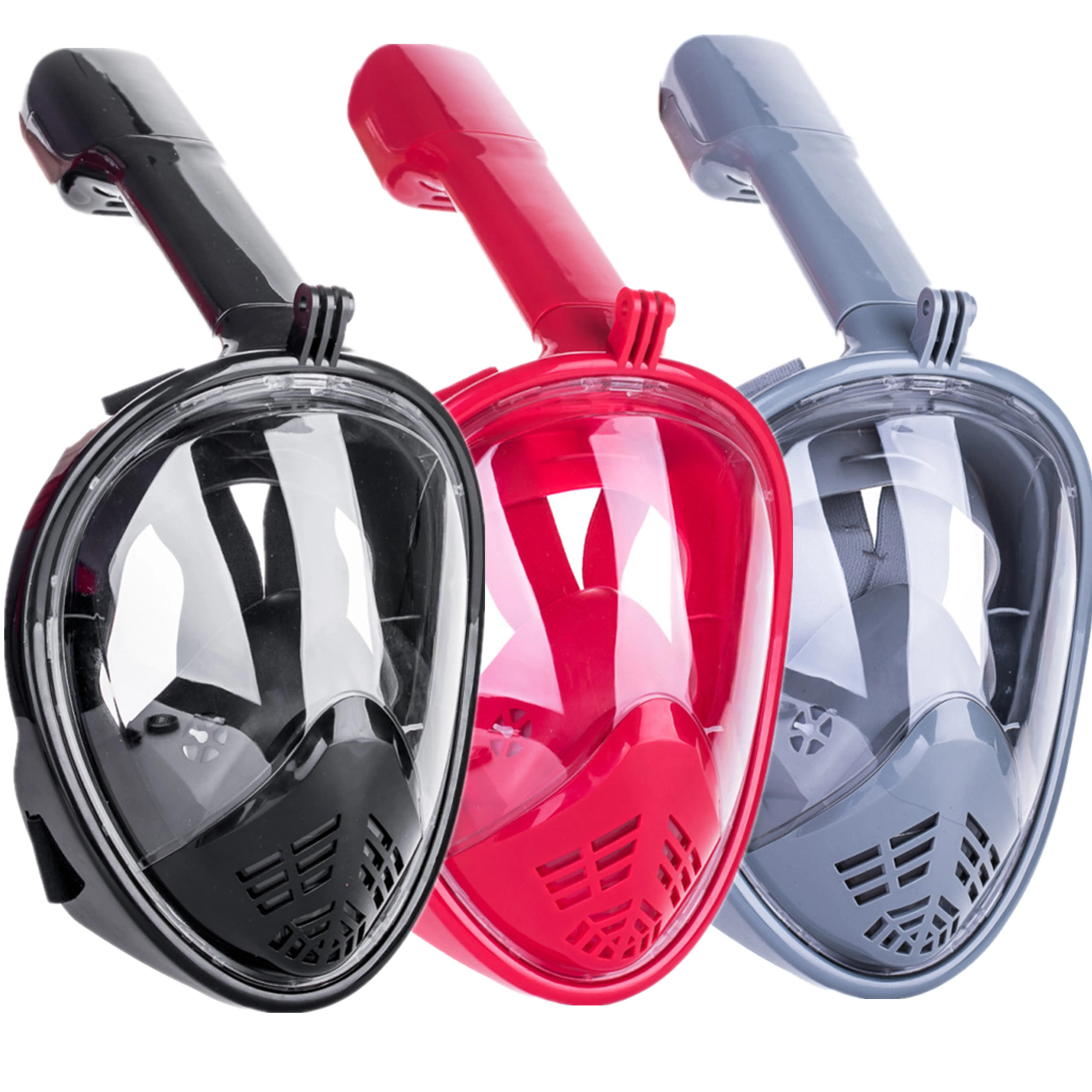 Anti Fog Foldable Go Pro Easy Breath Scuba Diving Swimming Full Face Mask For Snorkel