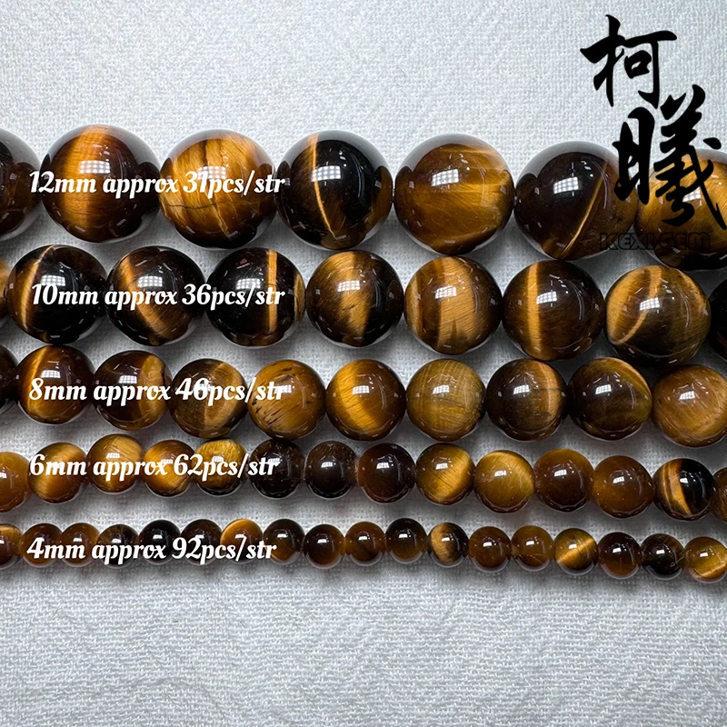 Wholesale 4-12mm Round Natural Tiger Eye Amethyst Jasper Agate Gemstone Beads Strand Smooth Loose Natural Stone Beads