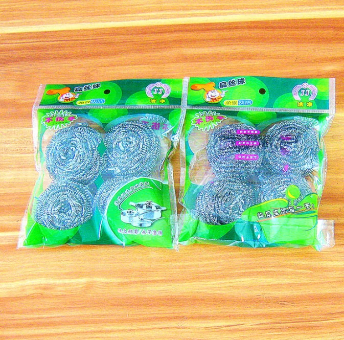 Лидер продаж 2022 новый дизайн оптовая продажа бытовые инструменты для уборки кухни стальная шерсть набор из 4 шт./набор 6 шт.