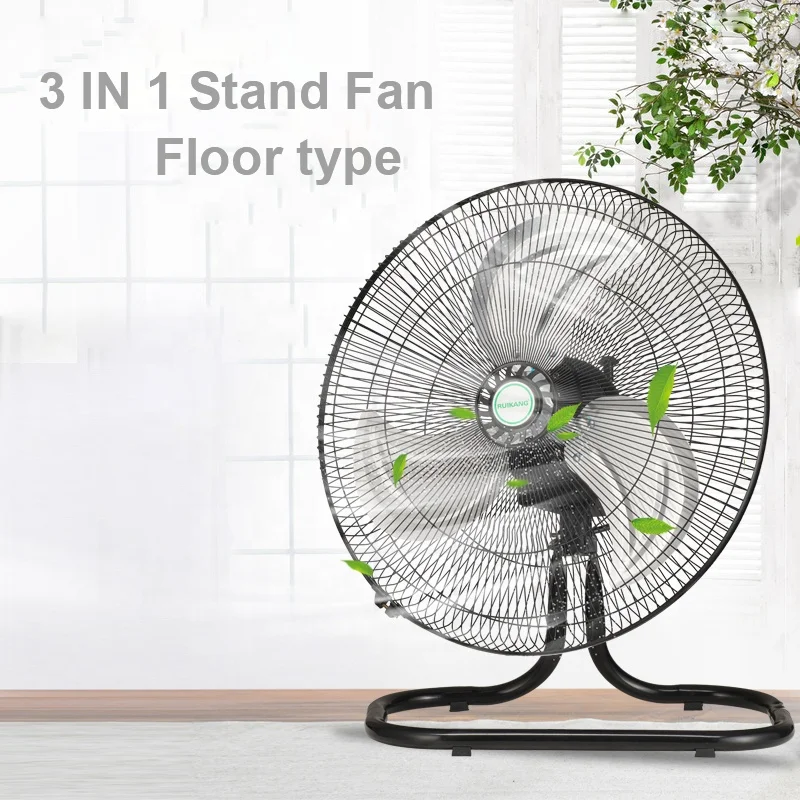 Factory outlet cheap price 18 inch 3 in 1 powerful industrial stand fan aluminum blades Oscillation Ventilador Pedestal Fan
