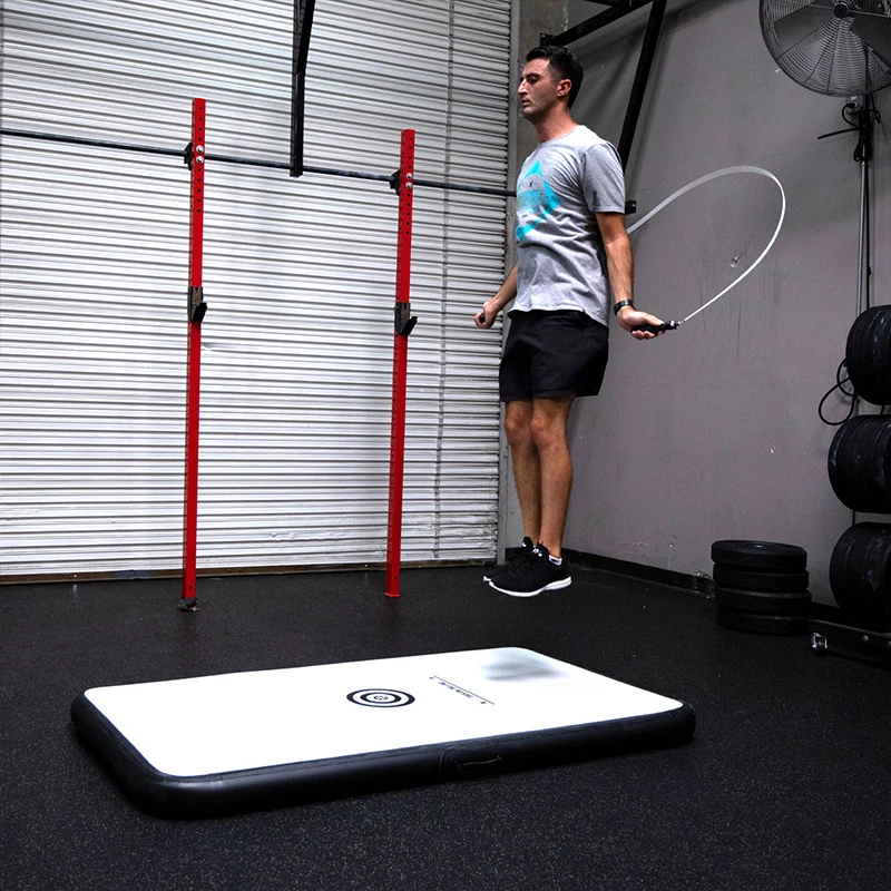 Inflatable Jump Rope Training Surface With Pump For Gym Indoor Mat Board