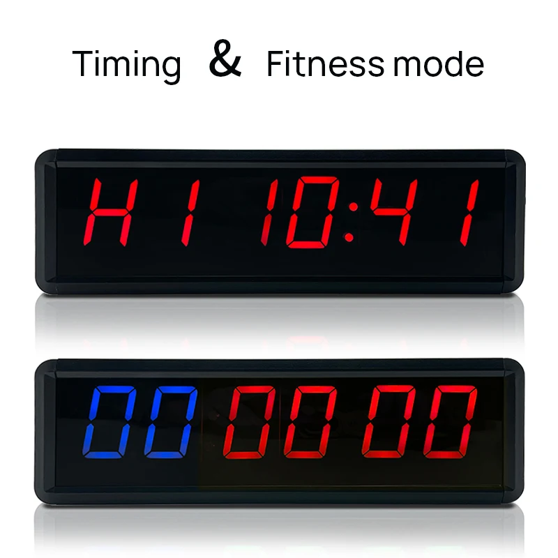 Ganxin New Design E Series 1.8 Inch 6 Digits Led Crossfit Seconds Interval Timer Training Portable Gym Fitness Sport  Timer