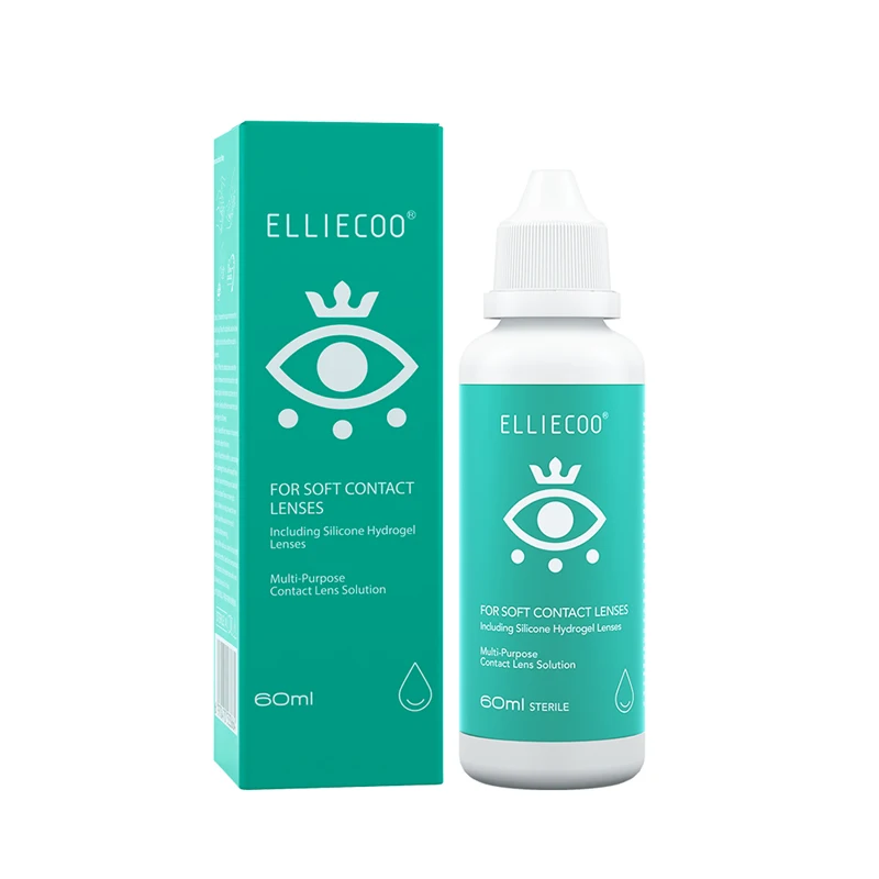 EllieCOO 60ML Wholesale Multi-purpose Contact Lens Care Solution Soft Contact Lens Potion